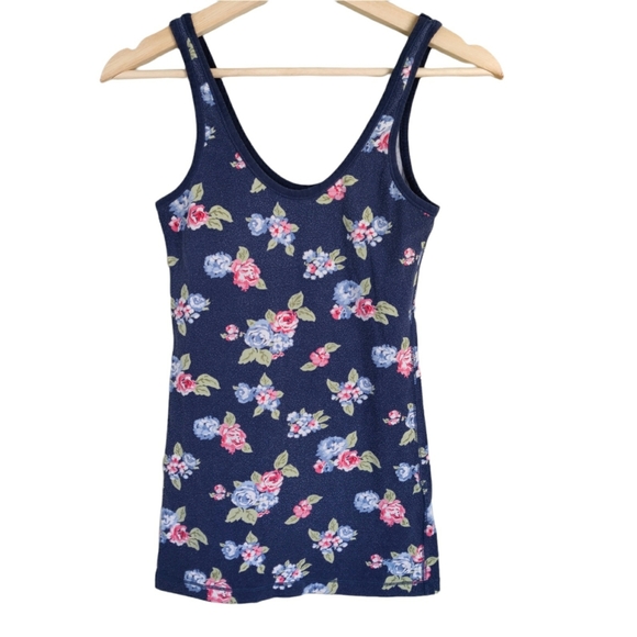 Abercrombie & Fitch Floral Stretchy Tank Top XL - Picture 1 of 9